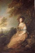 Thomas Gainsborough Mrs. Richard Brinsley Sheridan oil on canvas